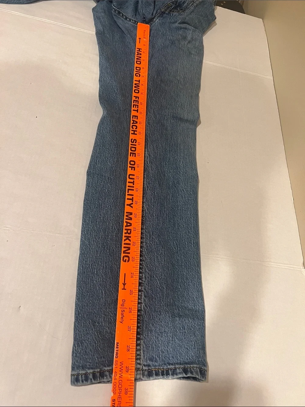 Levi's 559 Men’s Relaxed Straight Stretch Blue Jeans 32x29 1/2 Tag(W32xL30)